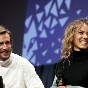 Philippe Lacheau et sa compagne Elodie Fontan lors de la cérémonie d'ouverture de la 25ème édition du Festival international du film de comédie de l'Alpe d'Huez le 17 janvier 2022. © Dominique Jacovides / Bestimage