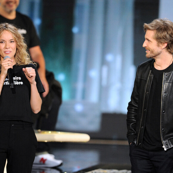 Exclusif - Philippe Lacheau et Elodie Fontan - Enregistrement de l'émission "La Chanson secrète 9" à la Seine musicale à Paris, diffusée sur TF1 © Gaffiot-Moreau / Bestimage