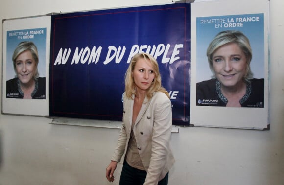 Marion Maréchal participe à un meeting du Front National à Bayonne le 11 avril 2017 dans le cadre du soutien à Marine Le Pen candidate pour le FN aux elections Presidentielles de 2017.