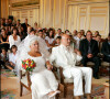 Mariage de Mimie Mathy et Benoist Gerard à Neuilly-sur-Seine.
