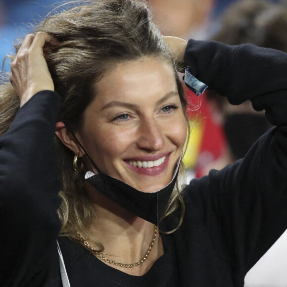 Gisele Bundchen est venue soutenir son mari Tom Brady au Superbowl à Tampa le 7 février 2021.  © Dirk Shadd/Tampa Bay Times via ZUMA Wire / Bestimage 