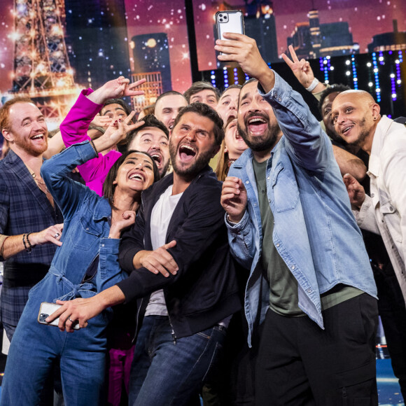 Exclusif - Jovany, Karima Charni, Chris Marques, Baptiste Giabiconi, Christophe Beaugrand, Moundir, Tareek, guest - Enregistrement des 10 ans de l'émission "Vendredi tout est permis (VTEP)", présentée par A.Essebag et diffusée le 29 janvier sur TF1 © Jacovides-Moreau / Bestimage