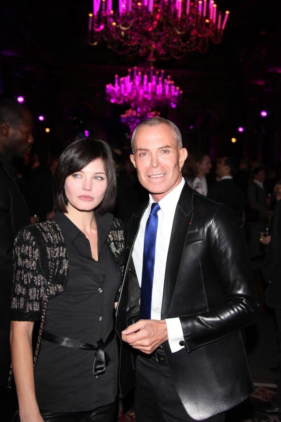 Delphine Chanéac et Jean-Claude Jitrois à la soirée de lancement des soldes à Paris à l'Hôtel Westin le 5 janvier 2009