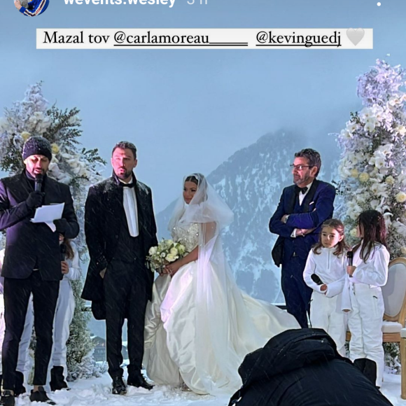 Mariage de Carla Moreau et Kevin Guedj à Courchevel, le 31 janvier 2022