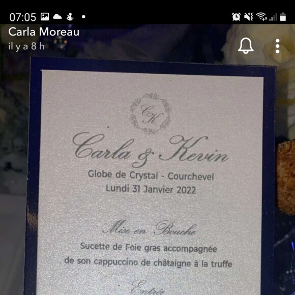 Mariage de Carla Moreau et Kevin Guedj à Courchevel, le 31 janvier 2022