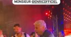 Enrico Macias au mariage de Carla Moreau et Kevin Guedj, le 31 janvier 2022