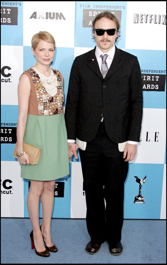 Heath Ledger et Michelle Williams - Cérémonie des 22e Film Independent's Spirit Awards à Los Angeles.