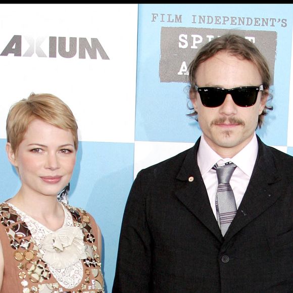 Heath Ledger et Michelle Williams - Cérémonie des 22e Film Independent's Spirit Awards à Los Angeles.
