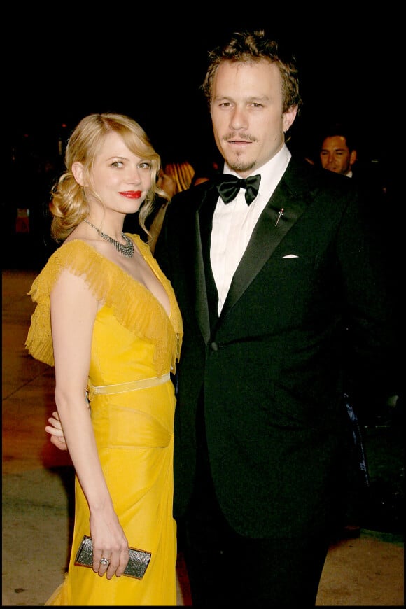Heath Ledger et Michelle Williams - Soirée Vanity Fair après la cérémonie des Oscars.