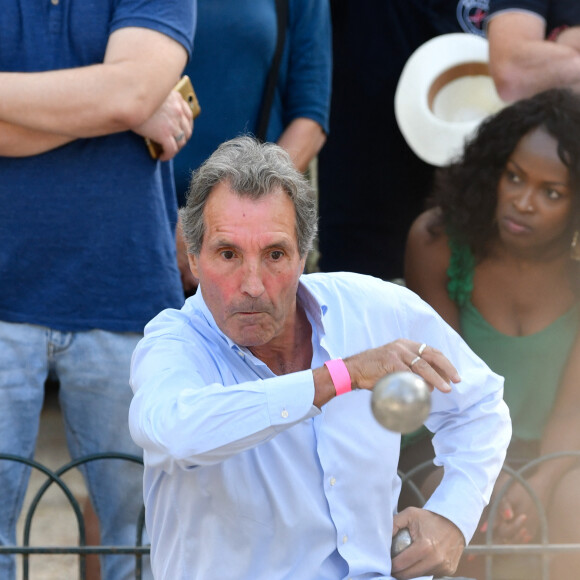 Jean-Jacques Bourdin lors du tournoi de pétanque des Toques Blanches Internationales au Jardin du Luxembourg à Paris, le 10 septembre 2018. © Bestimage