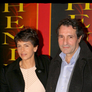 Jean-Jacques Bourdin et sa femme Anne Nivat - Générale du Cirque Phénix avec la présentation du spectacle "Le descendant du dragon".