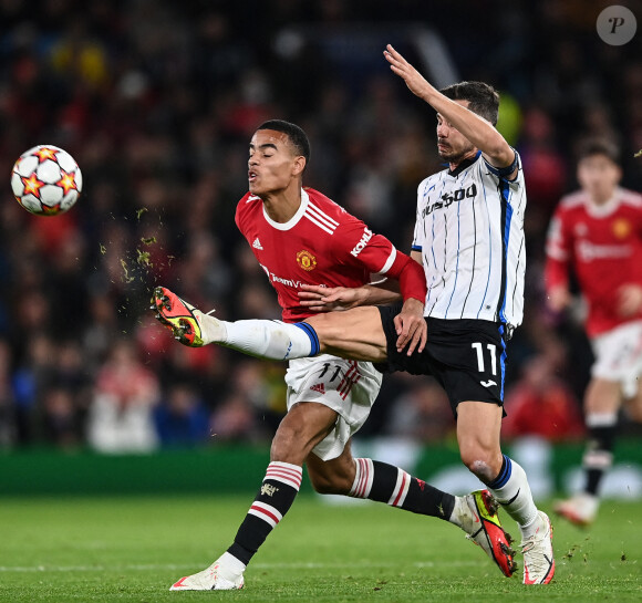 Mason Greenwood - Match de Ligue Des Champions "Manchester United - Atalanta Bergame (3-2)" au stade Old Trafford à Manchester, le 20 octobre 2021.