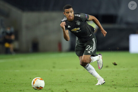 Mason Greenwood - Victoire de Séville en demi-finale de la Ligue Europa face à Manchester United. Le 16 août 2020. © Panoramic / Pool / UEFA / Bestimage