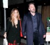 Exclusif - Jennifer Lopez et son compagnon Ben Affleck sont allés dîner en amoureux au restaurant Matu du quartier de Beverly Hills à Los Angeles, Californie. 