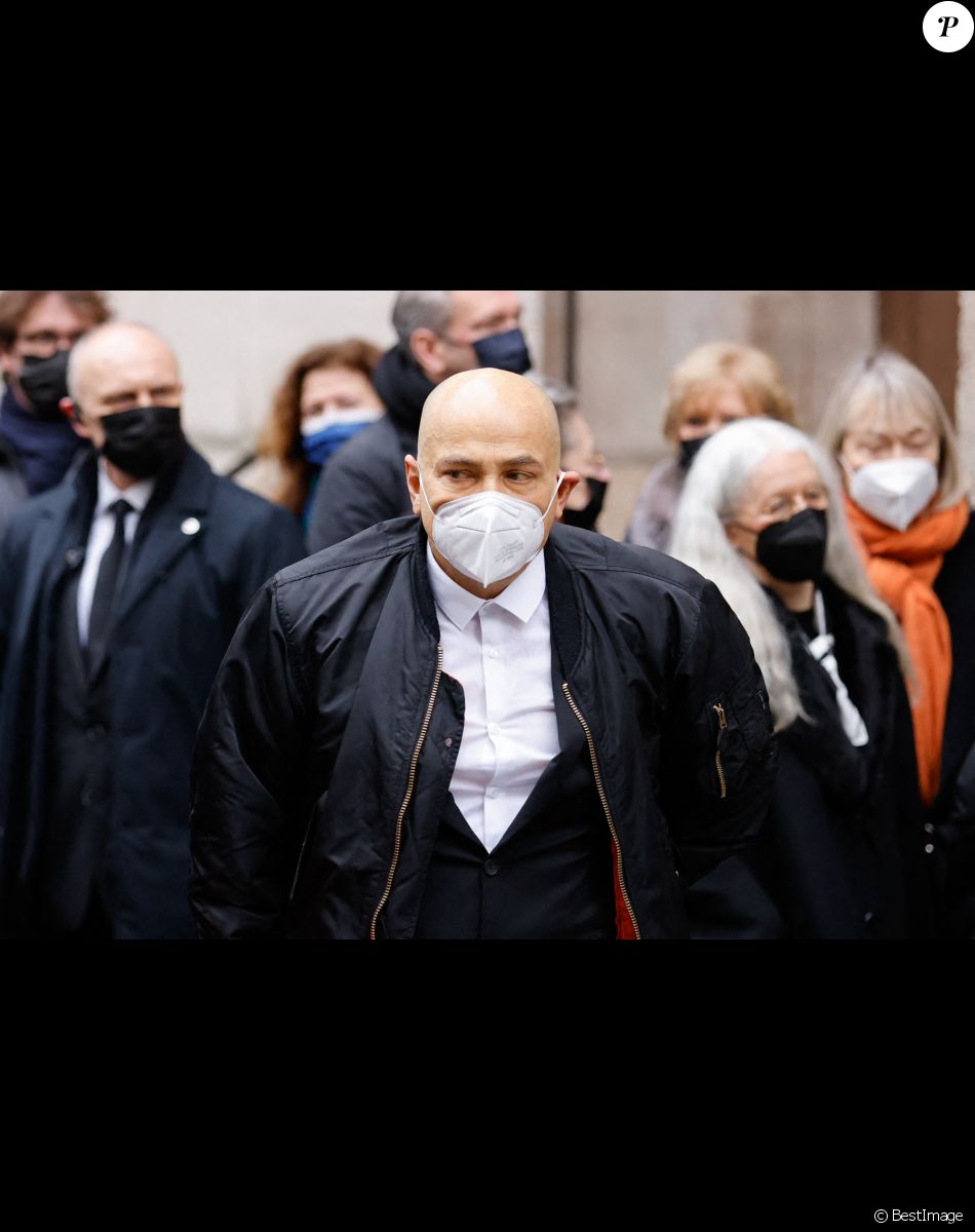 Krzysztof Leon Dziemaszkiewicz - Obsèques de Thierry Mugler, à Paris, le 4 février 2022.