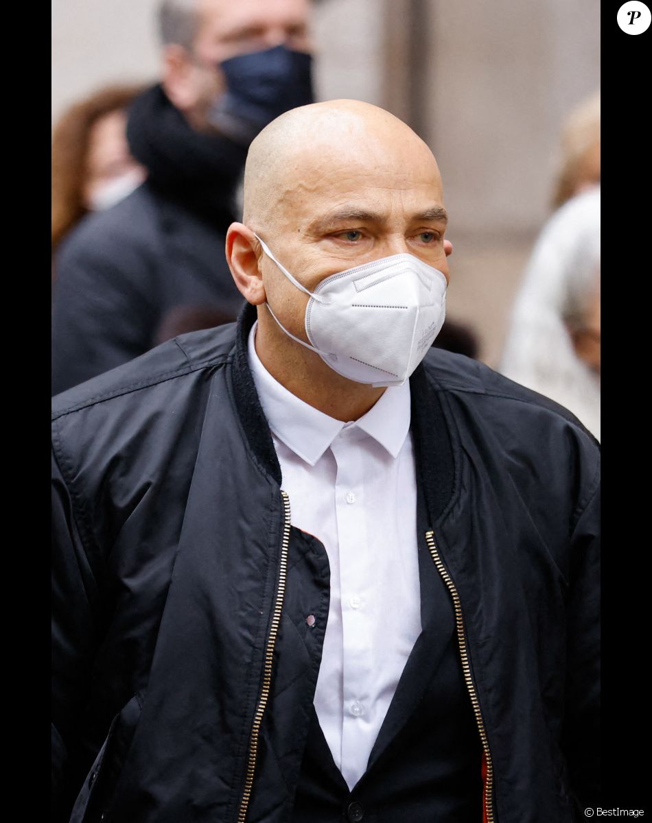 Krzysztof Leon Dziemaszkiewicz - Obsèques de Thierry Mugler, à Paris, le 4 février 2022.