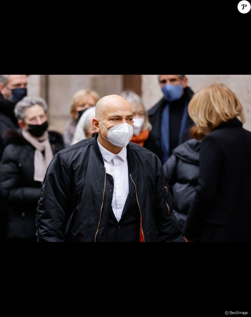 Krzysztof Leon Dziemaszkiewicz - Obsèques de Thierry Mugler, à Paris, le 4 février 2022.