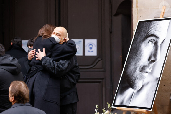 Krzysztof Leon Dziemaszkiewicz - Obsèques de Thierry Mugler, à Paris, le 4 février 2022.