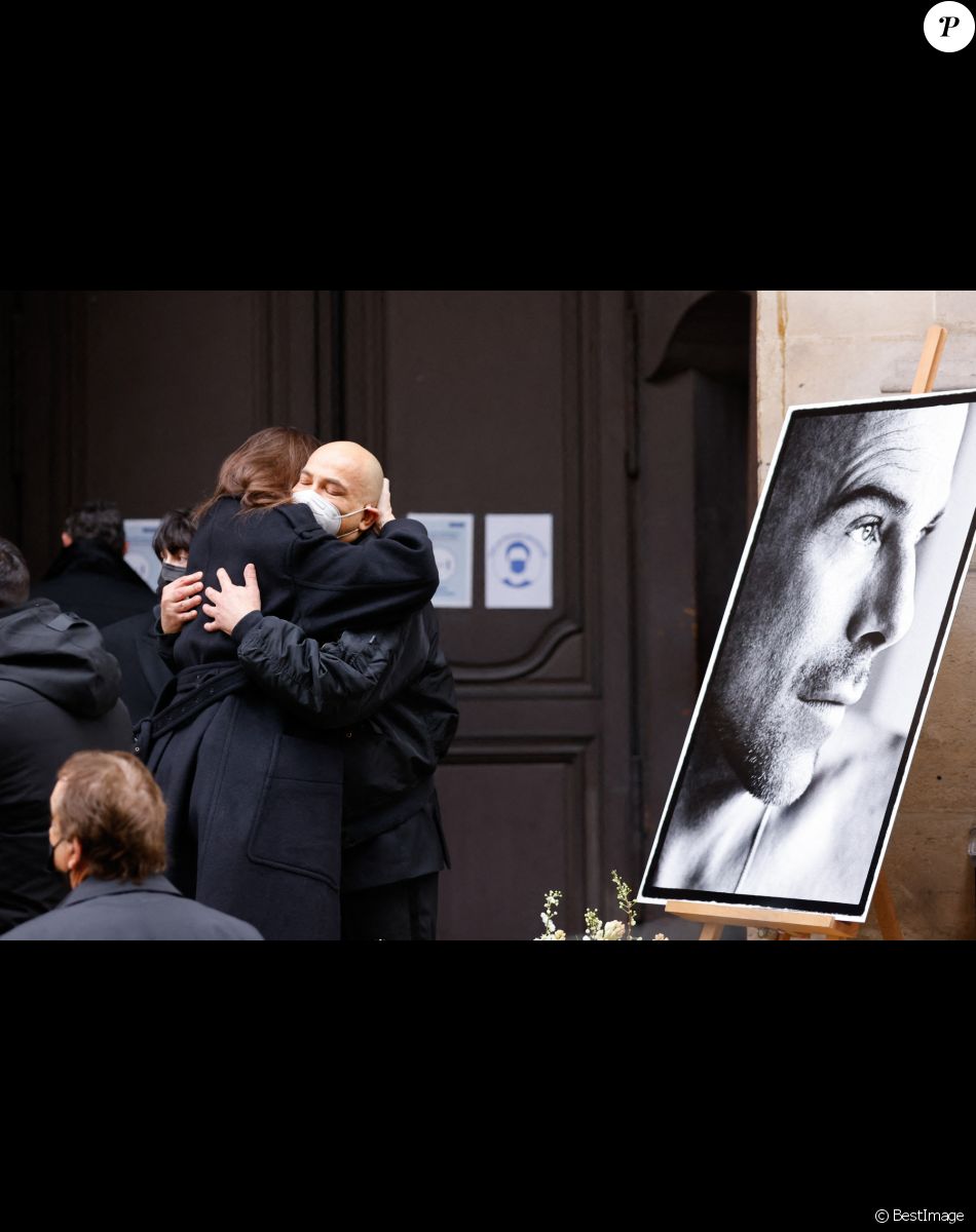 Krzysztof Leon Dziemaszkiewicz - Obsèques de Thierry Mugler, à Paris, le 4 février 2022.