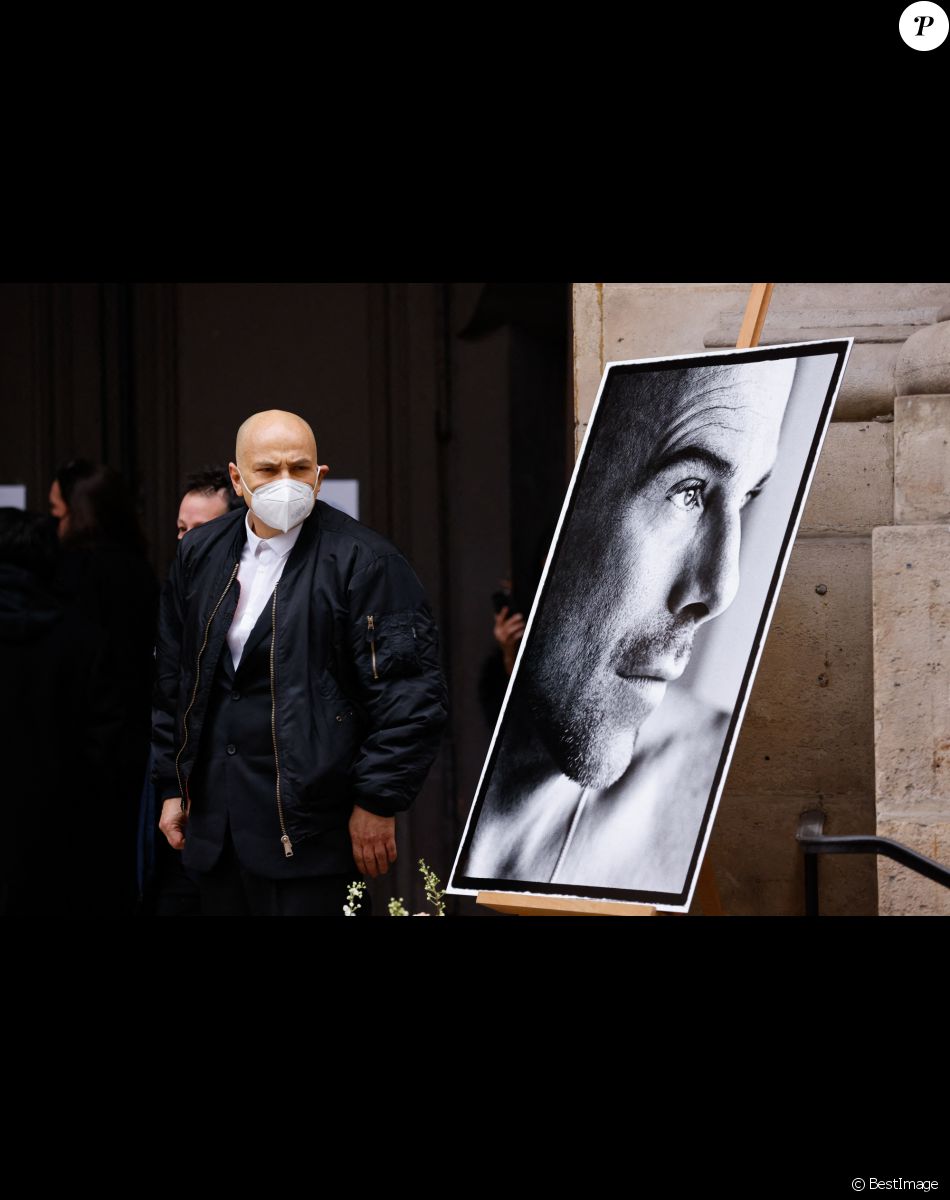 Krzysztof Leon Dziemaszkiewicz - Obsèques de Thierry Mugler, à Paris, le 4 février 2022.