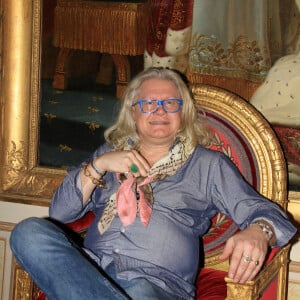 Pierre-Jean Chalençon d'une soirée cocktail chez lui au Palais Vivienne à Paris. Le 2 février 2022 