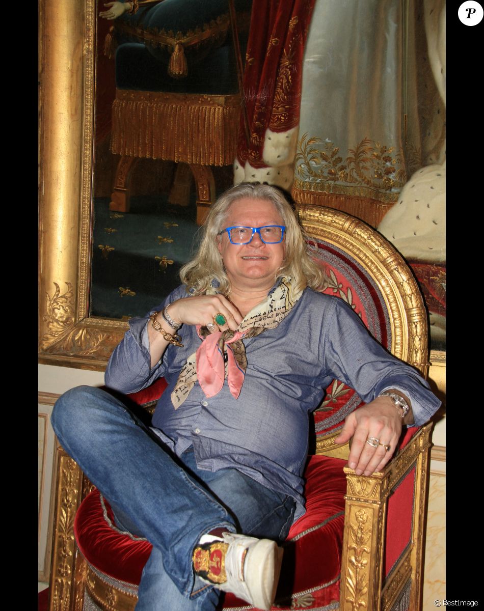 Pierre-Jean Chalençon d'une soirée cocktail chez lui au Palais Vivienne à Paris. Le 2 février 2022