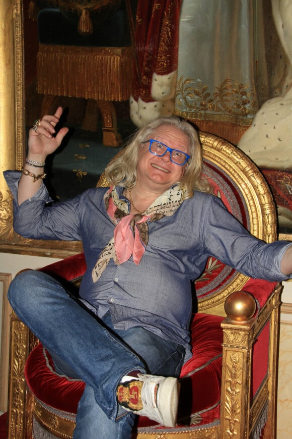 Pierre-Jean Chalençon lors d'une soirée cocktail chez lui au Palais Vivienne à Paris. Le 2 février 2022 
