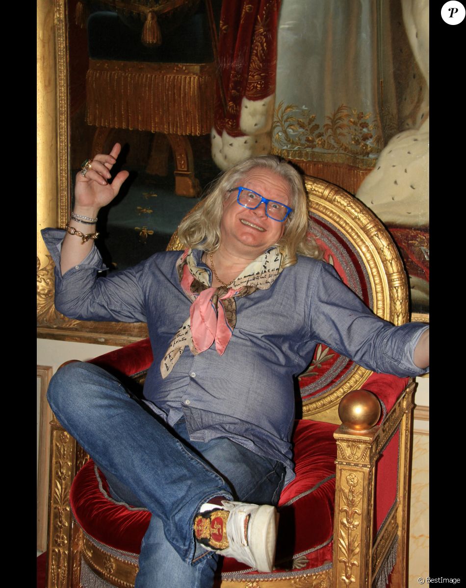 Pierre-Jean Chalençon lors d'une soirée cocktail chez lui au Palais Vivienne à Paris. Le 2 février 2022