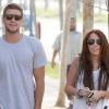 Miley Cyrus et son boyfriend, Liam Hemsworth passent l'après midi à Toluca Lake le 6 janvier 2010