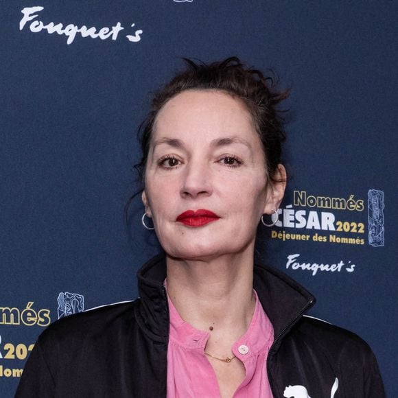 Jeanne Balibar (nommée dans la catégorie Meilleure actrice dans un second rôle pour le rôle de la Marquise d'Espard dans "Illusions perdues") au déjeuner des nommés aux César 2022 au Fouquet's. Paris, France, le 6 février 2022. © Olivier Borde/Bestimage