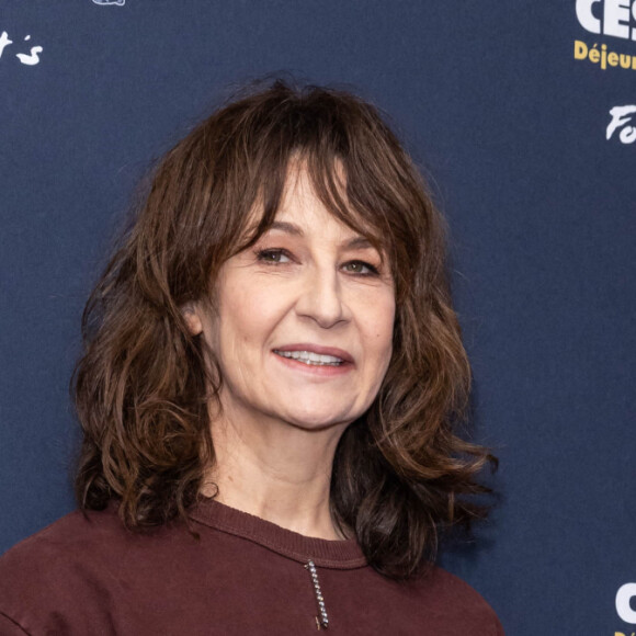 Valérie Lemercier (nommée dans les catégories Meilleur film, Meilleure réalisation, Meilleure actrice et Meilleur scénario originale pour "Aline") au déjeuner des nommés aux César 2022 au Fouquet's. Paris, France, le 6 février 2022. © Olivier Borde/Bestimage