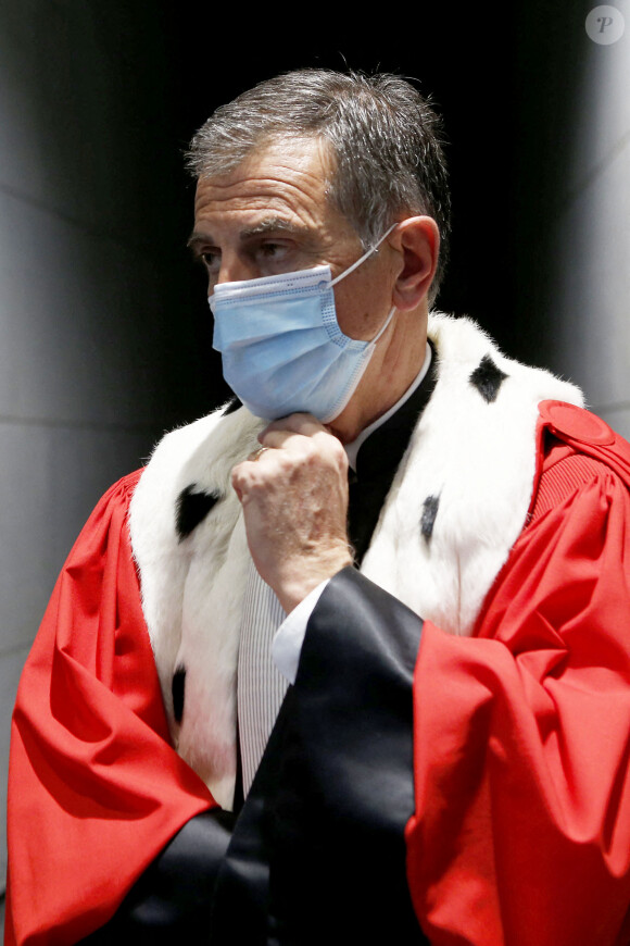 Monsieur Jacques Dallest, procureur général, lors du procès en assises de Nordhal Lelandais, à Grenoble, Isère, France, le 31 janvier 2022. © Pascal Fayolle/Bestimage 