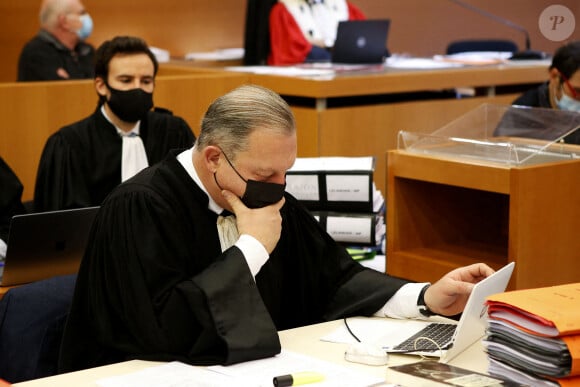 Maître Laurent Boguet, avocat de Joachim De Araujo, père de Maëlys, lors du procès en assises de Nordhal Lelandais, à Grenoble. Grenoble, (Isère) FRANCE-31/01/2022. © Pascal Fayolle / Bestimage 