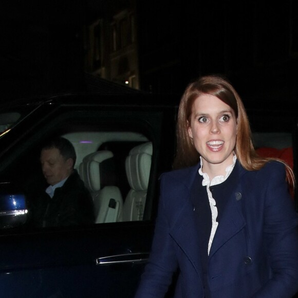 La princesse Beatrice, duchesse d'York, à la dédicace du livre de Nikolaï Von Bismarck "The Fendi Set " à Londres le 8 février 2022.