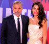 George Clooney et Amal à la première du film "The tender bar" lors du 65ème festival du film de Londres (BFI)