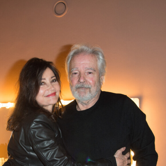 Evelyne Bouix et son mari Pierre Arditi - Générale de la pièce "Quelque part dans cette vie" au théâtre Edouard VII à Paris le 12 février 2018. © Coadic Guirec-Pierre Perusseau/Bestimage