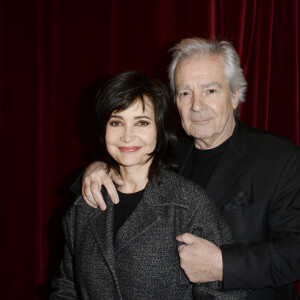 Pierre Arditi et sa femme Evelyne Bouix - Conférence de presse de rentrée de la saison théatrale 2016 au Théatre de Paris le 19 janvier 2016