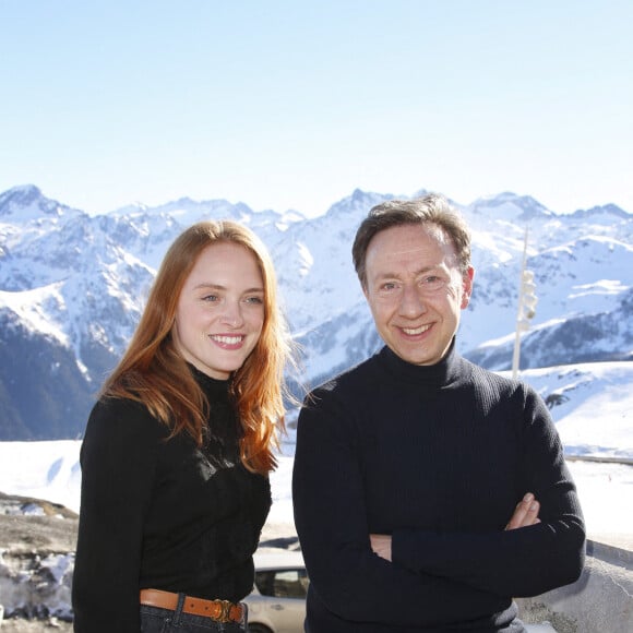 Mélanie Robert, Stéphane Bern - 24e édition du Festival des Créations TV de Luchon. Le 9 février 2022. © Christophe Aubert via Bestimage