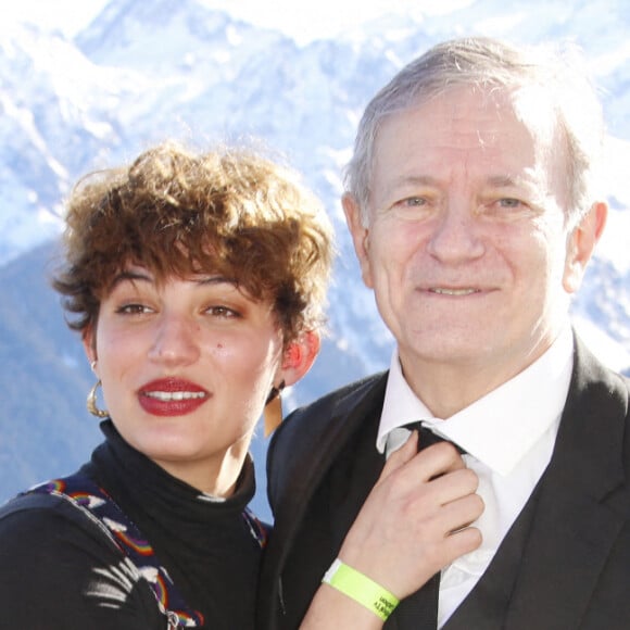 Lucia Passaniti, Francis Huster - 24e édition du Festival des Créations TV de Luchon. Le 9 février 2022. © Christophe Aubert via Bestimage