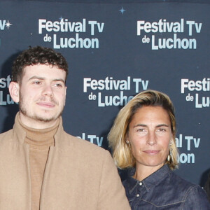 Angèle Rohé, Christophe Héraut, Esther Valding, Mathieu Hannedouche, Alessandra Sublet, Arthur Legrand, Stéphanie Pillonca pour Handi Gang - 24e édition du Festival des Créations TV de Luchon. Le 10 février 2022. © Christophe Aubert via Bestimage