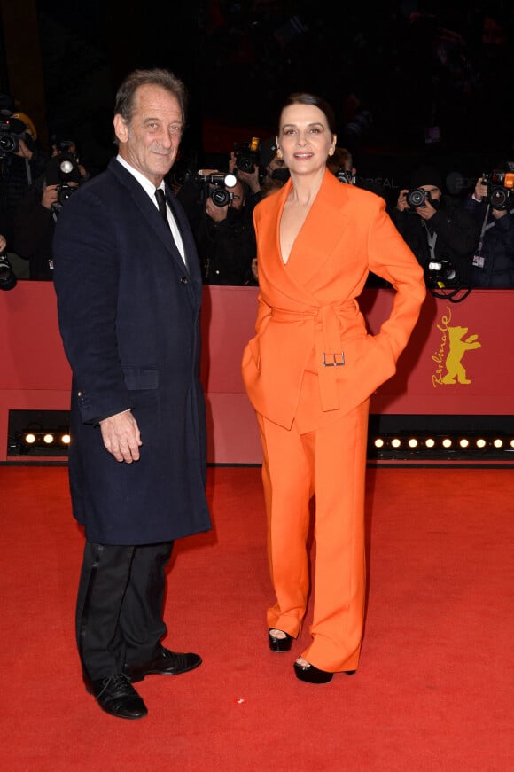 Vincent Lindon, Juliette Binoche - Red Carpet de la première du film "Avec amour et acharnement" lors de la 72ème édition du festival international du film de Berlin le 12 février 2022. 