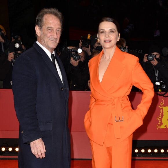 Vincent Lindon, Juliette Binoche - Red Carpet de la première du film "Avec amour et acharnement" lors de la 72ème édition du festival international du film de Berlin le 12 février 2022. 