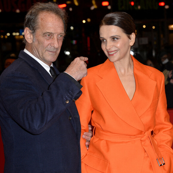 Vincent Lindon, Juliette Binoche - Red Carpet de la première du film "Avec amour et acharnement" lors de la 72ème édition du festival international du film de Berlin le 12 février 2022. 
