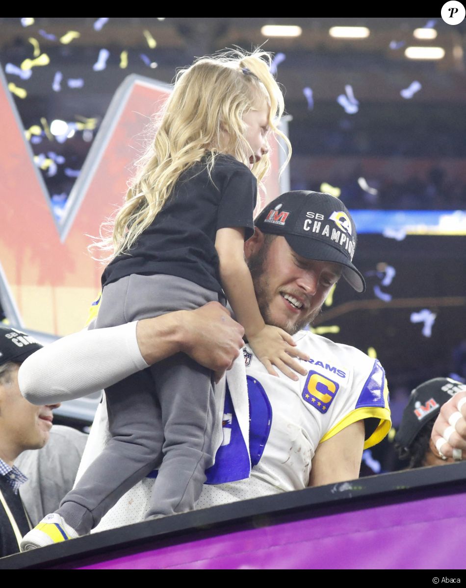 Matthew Stafford pendant le Super Bowl à Los Angeles. Photo John Angelillo/UPI/ABACAPRESS.COM