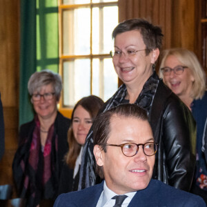 La princesse Victoria et le prince Daniel de Suède lors de la conférence de la Fondation Kronprinsessparets Stiftelse au Palais Royal de Stockholm. Le 30 novembre 2021