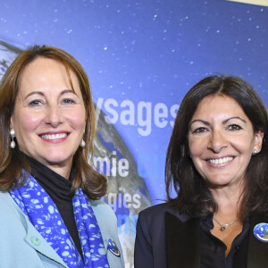 Ségolène Royal et Anne Hidalgo - Présentation des actions déployées à l'occasion de l'entrée en vigueur de l'Accord de Paris au ministère de l'environnement. Le 4 novembre 2016