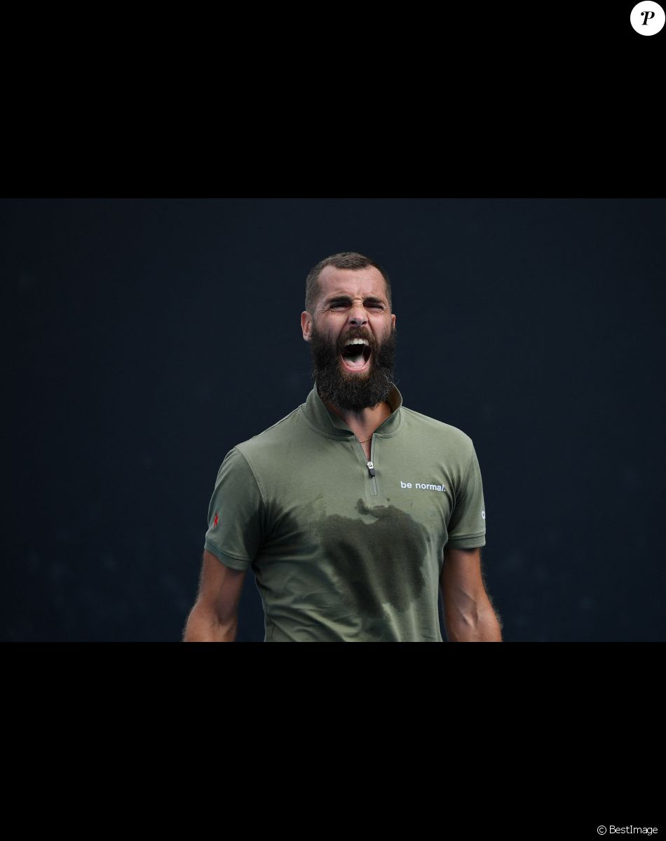 Benoît Paire face à Thiago Montero lors de l'Open d'Australie, le 18 janvier 2022.