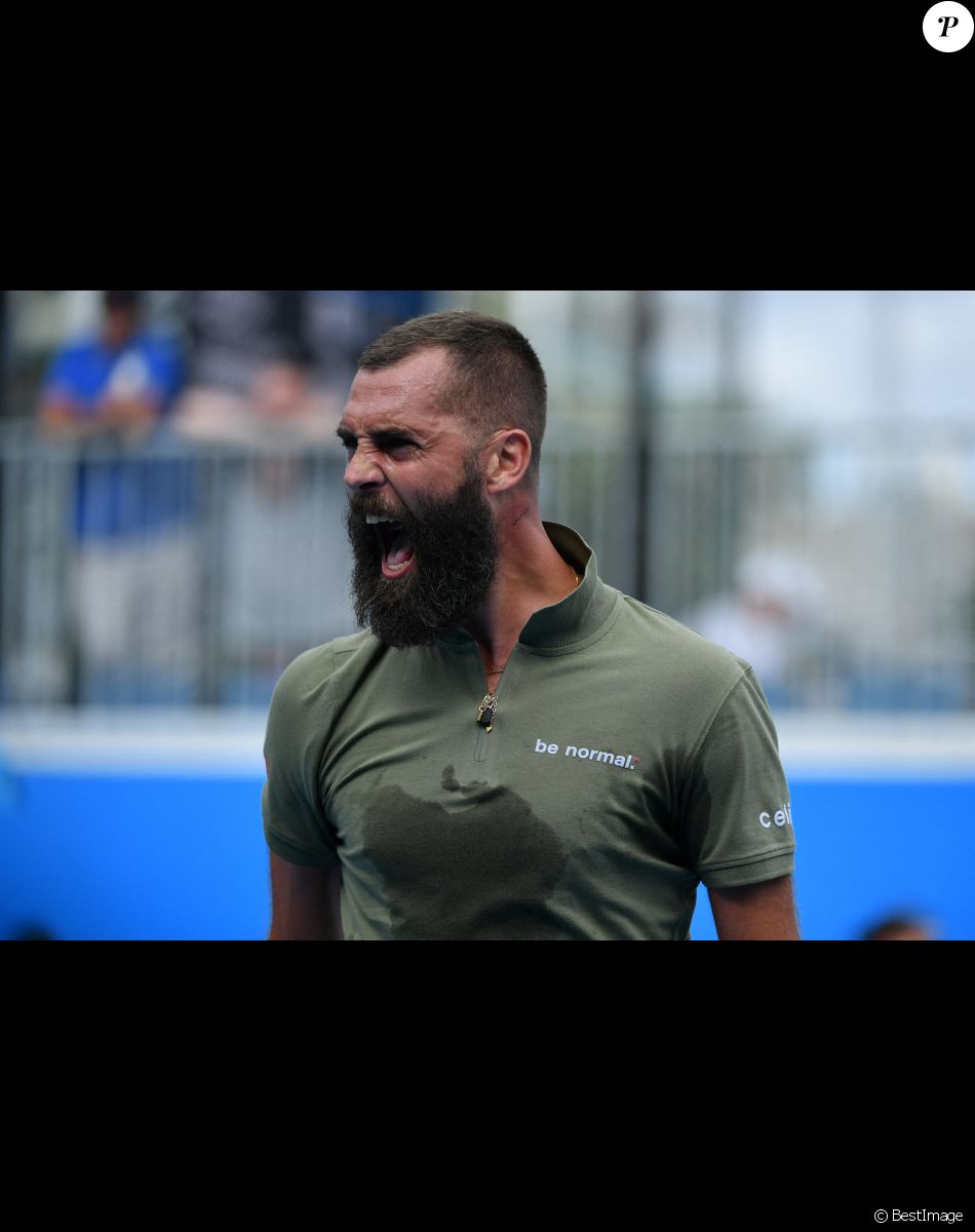 Benoît Paire face à Thiago Montero lors de l'Open d'Australie, le 18 janvier 2022.