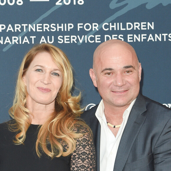 Steffi Graf et son mari André Agassi - Longines a organisé un Gala de charité en l'honneur de Steffi (Stefanie) Graf et de André Agassi avec les associations caritatives "Children for Tomorrow" et "The André Agassi Foundation for Education" au Musée Rodin à Paris avec qui la marque célèbre ses 10 ans de partenariat. Longines donnera le coup d'envoi d'une vente aux enchères de montres exclusives en faveur des associations de Steffi Graf et de André Agassi. Paris le 2 juin 2018 © Guirec Coadic/Bestimage