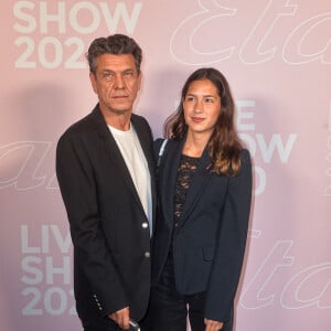 Marc Lavoine et Line Papin - Photocall du défilé Etam Live Show à Paris. © Pool Agence Bestimage 